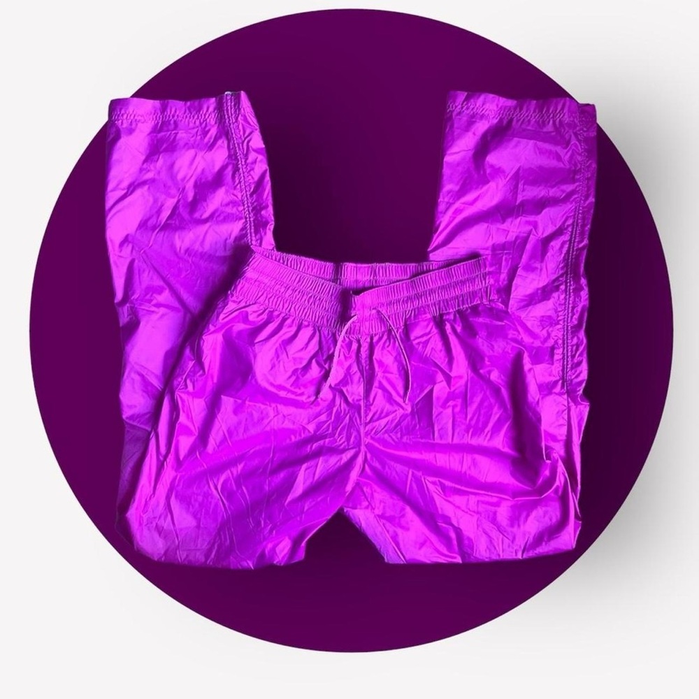 hot pink parachute pants